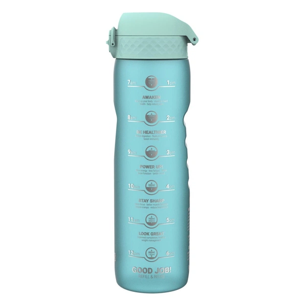 Пляшка для води ION8 OneTouch Times To Drink 1000 мл BPA Free, Sonic Blue (I8RF1000PBMOT2) - изображение 1