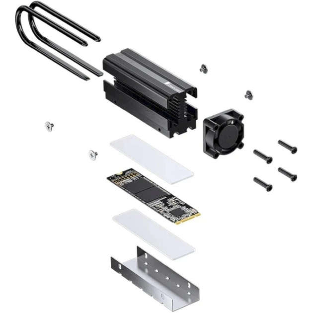 Радіатор охолодження JONSBO M.2-7 Black - picture 6