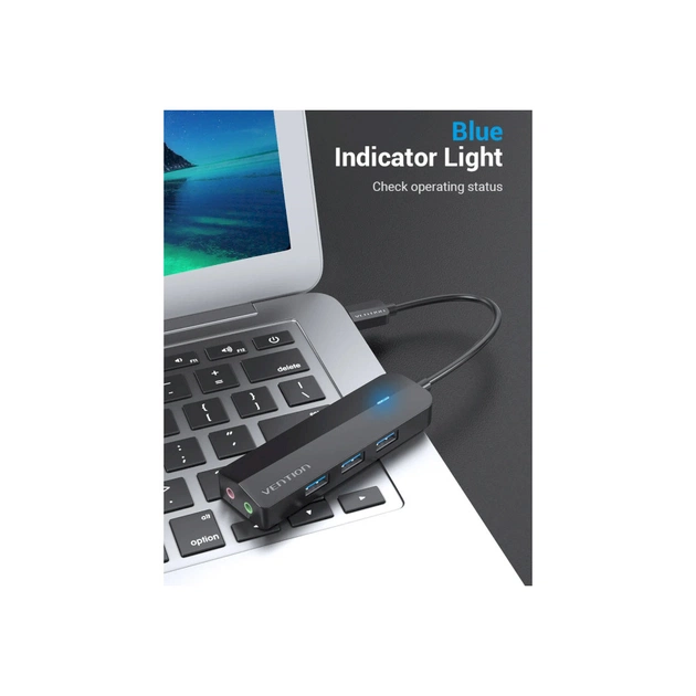 Концентратор Vention USB 3.0 to 3хUSB 3.0/2хTRS Audio/USB Micro 1.0m (CHIBF) - picture 11