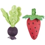 Іграшка для гризунів Trixie Набір дерев'яний у формі овочів 6 х 9 см (4011905619491) - зменшене зображення 1