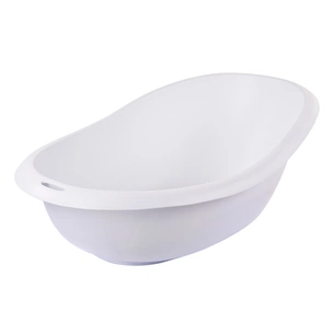 Ванночка Bebe Confort VERSO ергономічна зі зливом (біла з синьою пробкою) (3107201900) зображення 1