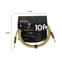 Інструментальний кабель Fender Cable Deluxe Series 10' Tweed (228463) - preview 2