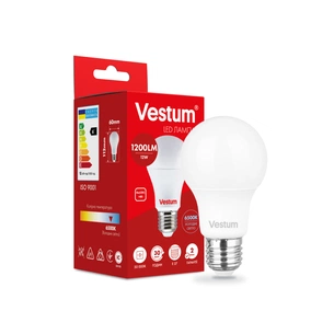 Лампочка Vestum A60 12W 6500K 220V E27 (1-VS-1115) зображення 1