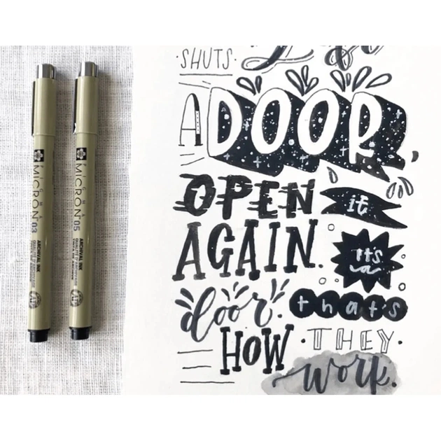 Лайнер Sakura Pigma Micron (0.1) 0,25 мм Чорний (084511306363) - picture 5