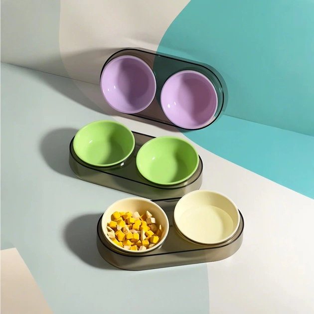 Посуд для котів Me&Pet Миска подвійна фіолетова (NMP28-3) - picture 9