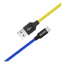 Дата кабель USB 2.0 AM to Micro 5P 1.0m National ColorWay (CW-CBUM052-BLY) - зменшене зображення 3