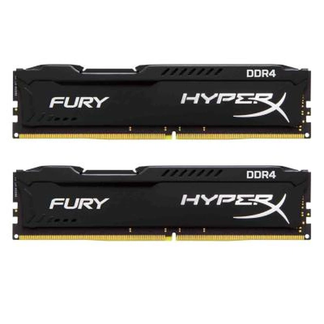 Модуль пам'яті для комп'ютера DDR4 16GB (2x8GB) 2133 MHz Fury Black Kingston Fury (ex.HyperX) (HX421C14FBK2/16) - изображение 1