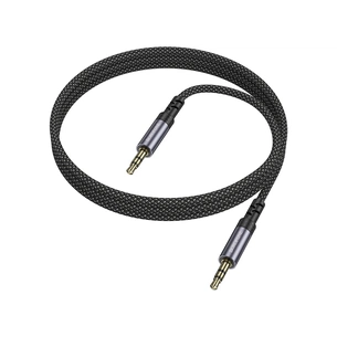 Кабель мультимедійний 3.5mm M to 3.5mm M grey BOROFONE (6941991118968) зображення 1