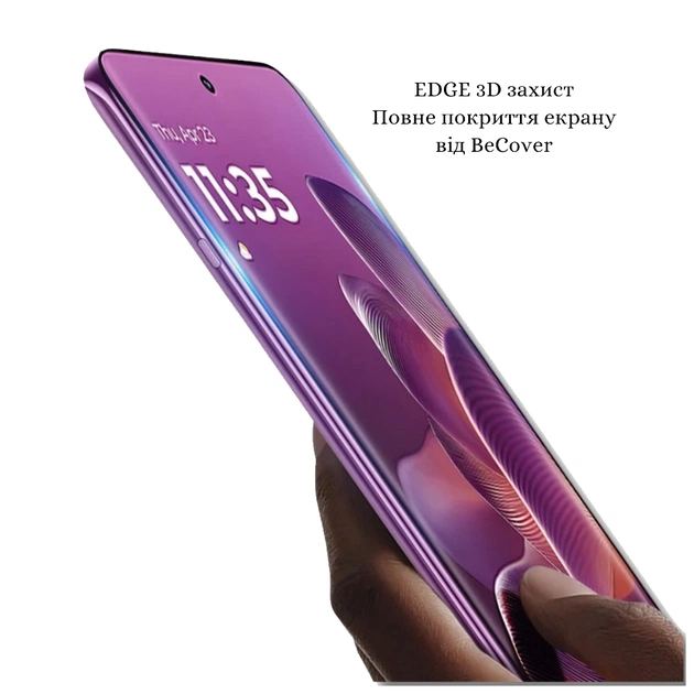 Скло захисне BeCover EDGE Motorola Edge 60 Pro Black (714771) - picture 4