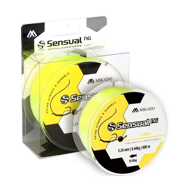 Волосінь Mikado Sensual NG Carp 600 м 0,26 мм 6,91 кг Yellow (ZSN110-600-026) - изображение 1