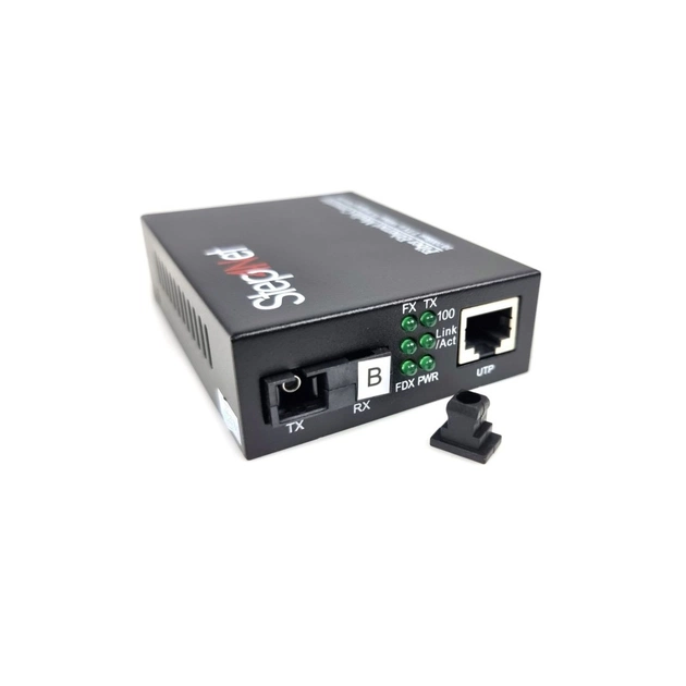 Медіаконвертер 10/100Base-TX to 100Base-FX, SM, 1310nm, SC/PC, 20км Step4Net (MC-R-0,1-1SM-1310nm-20-LFP) - picture 2