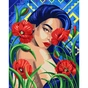 Картина по номерам Santi Українка з маками 40*50 см ©pollypop92 (954389) - зменшене зображення 1