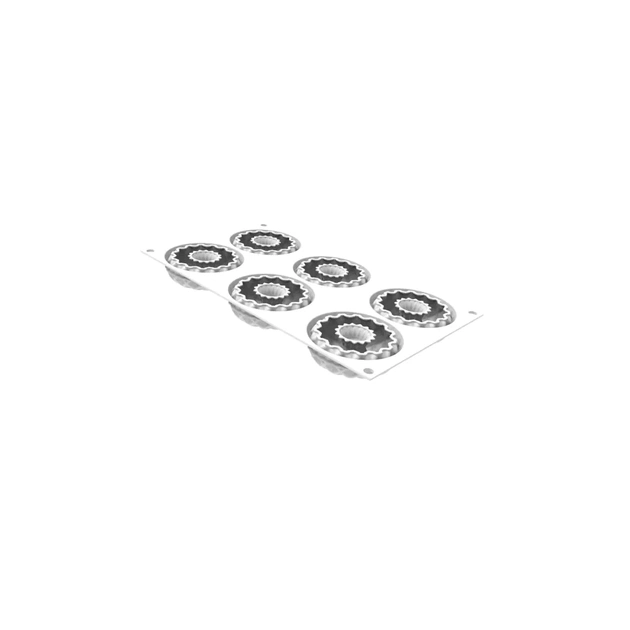 Форма для випікання Silikomart Kaleido d 75 h 25 мм (6x75 мл) (KALEIDO 75) - зображення 1