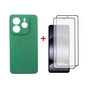 Чохол до мобільного телефона Dengos Xiaomi Redmi Note 14 5G Soft + glass 2pcs (Mint) (DG-CTG2P-14) - зменшене зображення 1