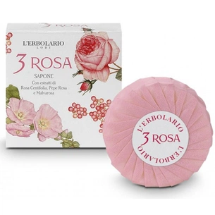 Тверде мило L'Erbolario Три Троянди 100 г (2214010003809) зображення 1