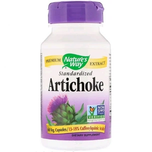 Травы Nature's Way Артишок, Artichoke, Standardized, Nature's Way 60 Капсул (NWY-64600) изображение 1