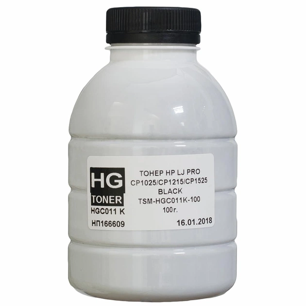 Тонер HG HP CLJ CP1025/1215/1525 100г BLACK (TSM-HGC011K-100) - зображення 1