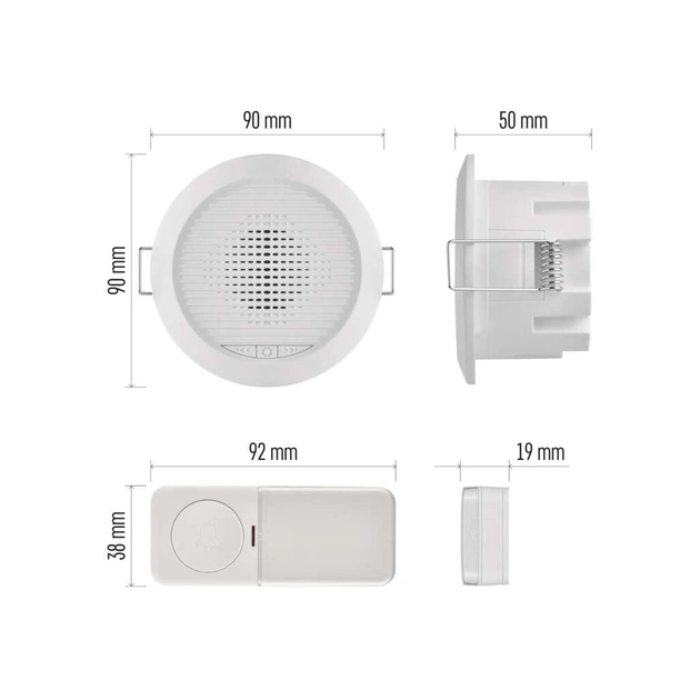 Дверний дзвінок EMOS P57103 - picture 3