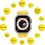 Смарт-годинник AURA X4 ProMax 53mm Yellow (SWAX453Y) - зменшене зображення 2