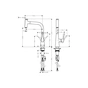 Змішувач Hansgrohe Metris Select, вилив 222мм хром (14857000) - зменшене зображення 3