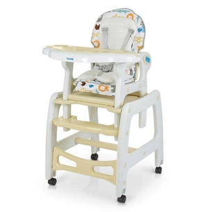 Стілець для годування Bambi M 1563 animal beige зображення 1