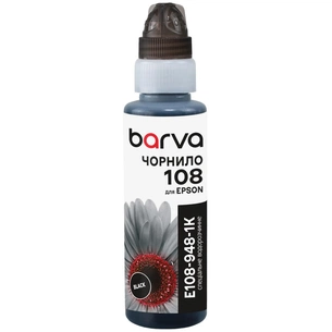 Чорнило Barva Epson 108 100 мл, Black, флакон OneKey (1K) (E108-948-1K) зображення 1