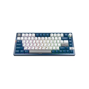 Клавіатура MONTECH MKey Pro Darkness Wireless/Bluetooth UA Blue/White (MKPRO75FB) зображення 1