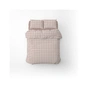Постільна білизна Home Line Фланель Клітинка сіро-рожевий/фрезовий полуторний (179192) - зменшене зображення 2