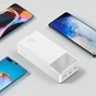 Батарея універсальна Baseus Bipow 30000mAh, 15W, USB-C/3A, 2*USB-A/3A(max.), +cable, white (PPBD050202) - уменьшенное изображение 9