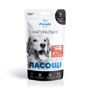 Ласощі для собак Priroda Нирки яловичі сушені 100 г (4823082435692) изображение 1