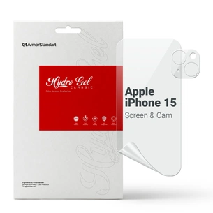 Плівка захисна Armorstandart Kit Clear screen + camera Apple iPhone 15 (ARM80711) изображение 1