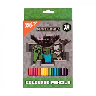 Олівці кольорові Yes 18 кольорів Minecraft Heroes (290732) зображення 1