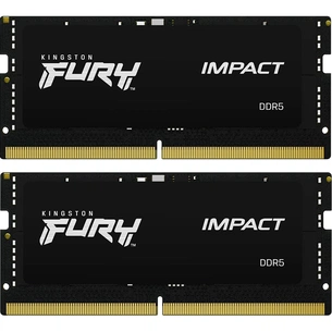 Модуль пам'яті для ноутбука SoDIMM DDR5 32GB (2x16GB) 6400 MHz Impact Kingston Fury (ex.HyperX) (KF564S38IBK2-32) зображення 1