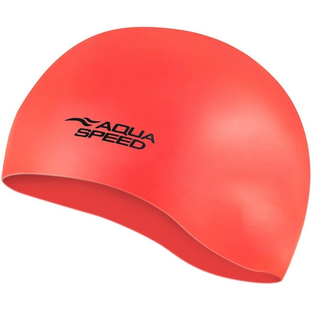 Шапка для плавання Aqua Speed Mono 111-32 6206 яскраво-червоний Уні OSFM (5908217662064) - зображення 1