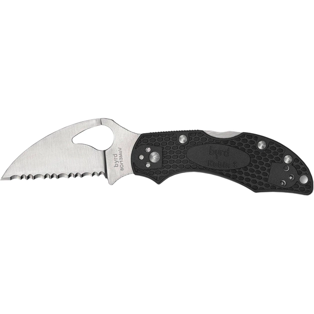 Ніж Spyderco yrd Robin 2 Wharncliffe Serrator (BY10SBKWC2) - зображення 1