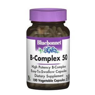 Вітамін Bluebonnet Nutrition В-Комплекс 50, 100 гелевих капсул (BLB-00412) зображення 1