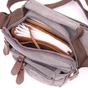 Сумка Vintage Чоловіча з текстилю Сіра (21244) - зменшене зображення 8