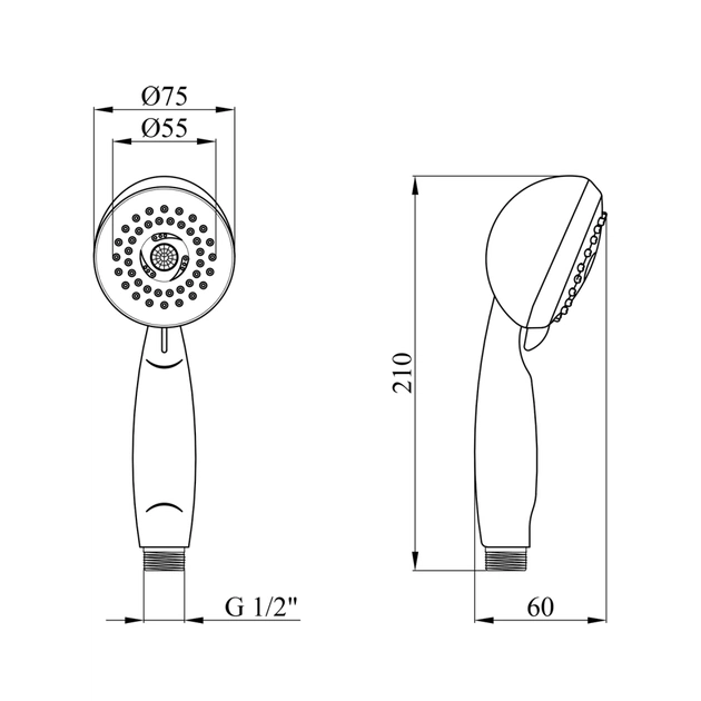 Лійка для душу Kroner C712 (CV023277) - зображення 3