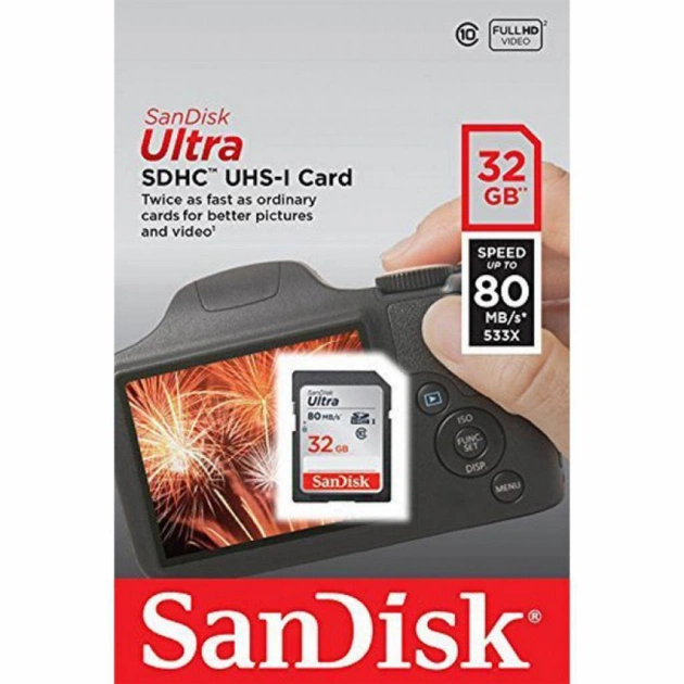 Карта пам'яті SanDisk 32GB SDHC class 10 Ultra (SDSDUN4-032G-GN6IN) - зображення 4