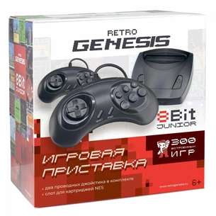Ігрова консоль Retro Genesis 8 Bit Junior (300 ігор, 2 дротових джой (ConSkDn84) зображення 1