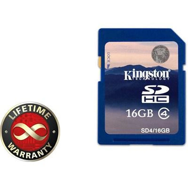 Карта пам'яті Kingston 16Gb SDHC class 4 (SD4/16GB) - изображение 1