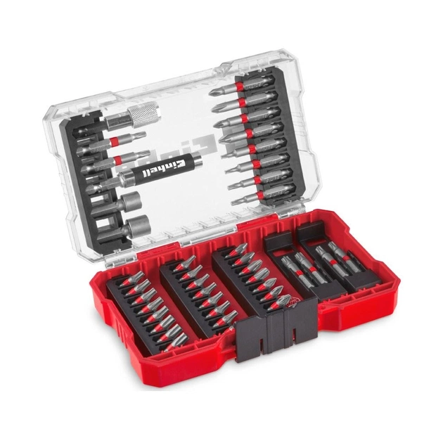 Набір біт Einhell 42шт, HEX, PH, PZ, Torx, 50мм, кейс (118953) - picture 1