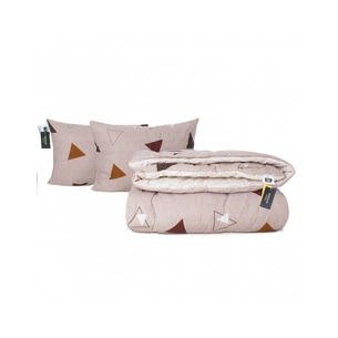 Ковдра MirSon Набір Tencel Зима №3071 Color Fun Line Geometry + 2 подушки середні 140х205+2х50х70 (2200004815039) зображення 1