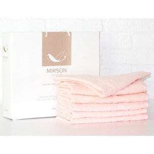 Рушник MirSon набір банних 5080 Elite SoftNess Peach 50х90 6 шт (2200003524048) зображення 1