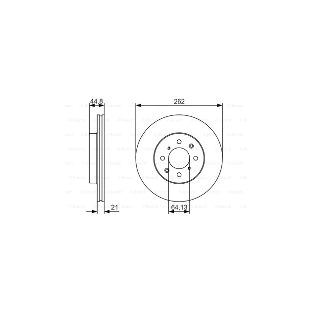 Тормозной диск Bosch 0 986 479 R80 - изображение 1
