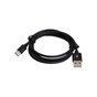 Дата кабель USB 2.0 AM to USB-C 1.0m 2.4A black Patron (CAB-PN-USB-TYPEC-1-B) - зменшене зображення 1