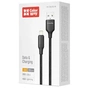 Дата кабель USB 2.0 AM to Lightning 2.0m 3A TPE embossed black ColorWay (CW-CBUL102-BK) - зменшене зображення 4