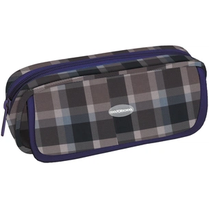 Пенал Cool For School Картатий 2 відділення Сірий (CF86628) зображення 1