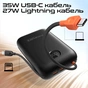 Універсальна мобільна батарея Promate PowerPod-30 30000mAh 35W Black - зменшене зображення 4