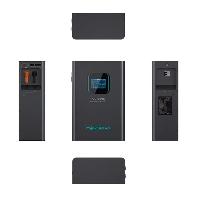 Батарея LiFePo4 Marsriva 51.2V 100Ah (MR-LFP48-100-WMD) - изображение 5
